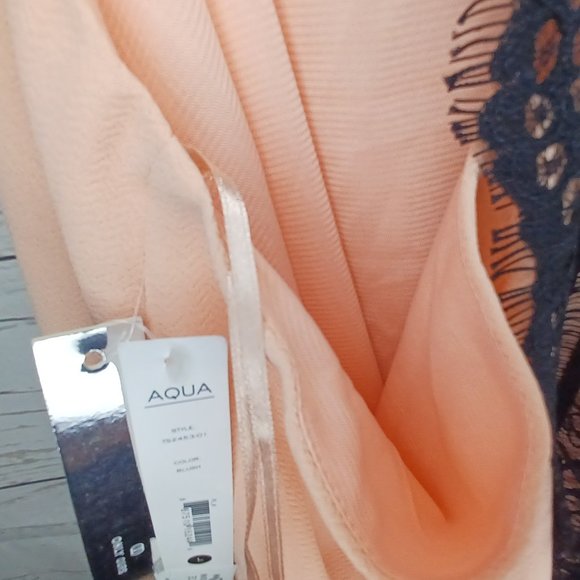 AQUA WOMEN'S RACERBACK LACE TOP BLOOMINGDALES - Picture 7 of 8